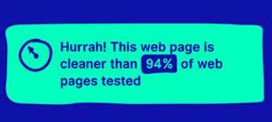cleaner than 82% pages tested
